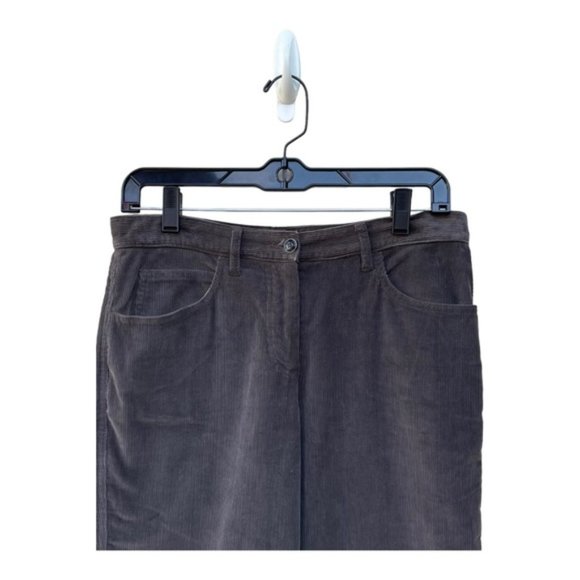 Armani Collezioni Women's Gray Fine Corduroy Straight Leg Pants Sz 6 VTG - Picture 4 of 7